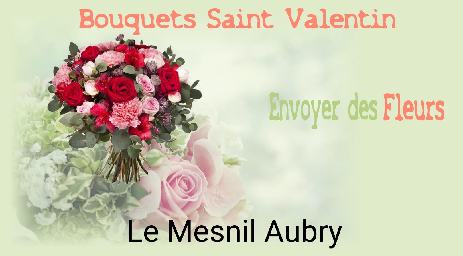 Roses de Saint-Valentin livrées à Le Mesnil-Aubry